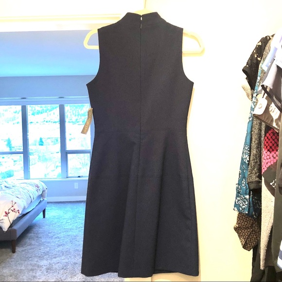 Navy 3/4 Length Dress Eva Mendes NYandCo - Picture 2 of 9